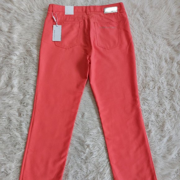 Brax Golf Women's Orange Faith Glam Stretch Pants Siz 8R - Picture 3 of 8